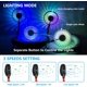 thumbnail image 3 of Ventilador portátil, mini ventilador USB manos, recargable, banda para el cuello/ventilador de escritorio, 3 velocidades, luz LED, negro Xemadio WL-00005, 3 of 7