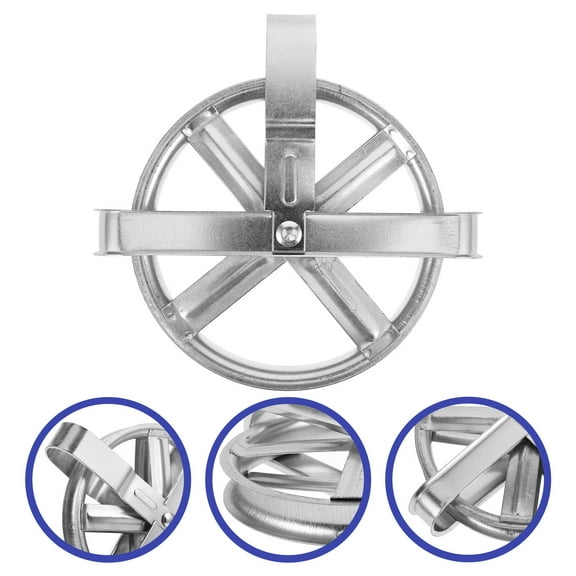 RENACLIPY clothesline pulley wheels Clothesline Pulley Iron Deep Groove Design 1Pack