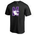 thumbnail image 2 of Men's Black Northwestern Wildcats Primary Logo T-Shirt, 2 of 3