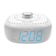 DreamCaster by Sharp Sound Machine Digital Alarm Clock Bluetooth Speaker 6 Sleep Sounds Blue LED Display