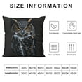 thumbnail image 5 of SHANXI Throw Pillow Covers Night n Angry Animal Bird Birds Eye 18x18in, 5 of 5