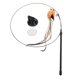 thumbnail image 1 of Varita para gato, juguete de plumas, diversión interactiva, varita de juguete para gato con ventosa para interior, marrón, 1 of 5