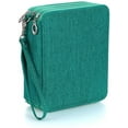 thumbnail image 4 of Pencil case with zipper - Canvas (72 Compartments, a Practical Pen holder for Prismacolor watercolor pencils, Crayola colored Pencils, Marco, Pen, green, 4 of 4