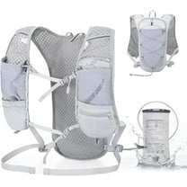 Lightweight Running Hydration Vest for Women Men, Breathable Adjustable Hydration Backpack with 1.5L Water Bladder Bag for Hiking, Trail, Running, Marathons, Cycling