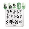 thumbnail image 4 of Placas de estampado para manicura, 5 uds., placas de sellos para uñas cuadradas a la moda, imagen DIY, plantilla de flores, impresión, diseño de salón de manicura, arte de uñas, 4 of 5