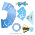 thumbnail image 2 of Suministros para fiesta de cumpleaños para perros, bufanda para perro, sombrero, pajarita, conjunto de cinta, decoraciones para fiesta de cumpleaños para perros y mascotas, 2 of 8