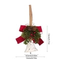 thumbnail image 3 of Adorno Navideño con Forma de Lazo, Piñas y Campanas para Árbol de Navidad., 3 of 6