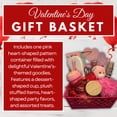 thumbnail image 2 of Pink Heart Container Valentine's Day Gift Basket Treats Set Goodies for Her Him Girlfriend Boyfriend Men Women Wedding Birthday Holiday Anniversary Home Kitchen Party Favor Decoration Supplies, 2 of 7