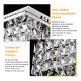 thumbnail image 2 of Lámparas De Techo Cristal Modernas Lámparas Metal Colgantes Xtellar balnco, 2 of 3
