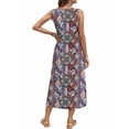 thumbnail image 3 of Fantaslook Long Tank Dresses for Women Summer Sleeveless Button Down Dress Casual Loose Beach Vacation Sundress, 3 of 8