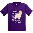 thumbnail image 3 of Inktastic Mimi's You Say Alpaca My Bags Youth T-Shirt, 3 of 5