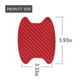 thumbnail image 2 of 4PCS Car Door Handle Sticker, Carbon Fiber Anti-Scratches Car Door Cup Protector, Non-Marking Auto Door Handle Protective Film, Universal for Most Car Handles,Wine Red，68mm-85mm, 2 of 6