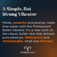 thumbnail image 3 of Promescent Vibrator Bullet with 27 Modes, Compact Vibrator Wand, Discreet Women's Adult Toy, 3 of 8