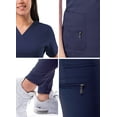 thumbnail image 5 of Adar Pro Flawless Plus Scrub Set For Women - Elevated V-Neck Top & Jogger Scrub Pants, 5 of 7
