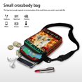 thumbnail image 7 of HELLHERO Women Adjustable Shoulder Strap Women Shoulder Bag 4.33x1.97x7.09 for Women Polyester, White Horse in Sunflower Field, 7 of 7