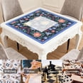 thumbnail image 6 of Floral Mahjong Mat with Rules, 31.5*31.5in Anti Slip American Mahjong Mat for Table, Noise Reduction, Neoprene Mah jongg Mats with Carrying Bag & 3 Dices, Mahjong Set Gift, Board Tile Games Mats, 6 of 7