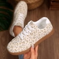 thumbnail image 5 of Willtoo Womens Floral Print Sneakers Casual Lace‑Up Retro Trainer Shoes Lightweight Fashion Flats for Daily Outings, 5 of 6