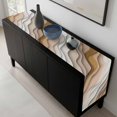 thumbnail image 5 of Beige Ombre Table Runner 72 Inches Long, Modern Geometric Abstract Aesthetic Cream Kitchen Coffee Dining Table Decoration for Home Party Birthday Wedding Home Decor 16x72 Inches, 5 of 8