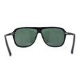 thumbnail image 3 of Luxury Mens Oversized Plastic Racer Mobster Fashion Sunglasses Matte Black Green, 3 of 4