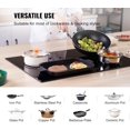 thumbnail image 4 of VEVOR Built in Electric Stove Top, 23.2 x 20.5 inch 4 Burners, 240V Glass Radiant Cooktop with Sensor Touch Control, Timer & Child Lock Included, 9 Power Levels for Simmer Steam Slow Cook Fry, 4 of 8