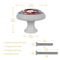 thumbnail image 5 of Santa Claus Fluorescent Drawer Pulls with Screws - Round 4-Pack, Glow-in-the-Dark Knobs for Cabinets, Wardrobes, and Dressers, 5 of 6