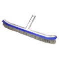 thumbnail image 1 of Cepillo limpiador para piscinas de 18 pulgadas con respaldo de aluminio y cerdas de alambre, ideal para paredes, pisos y escalones. Diseño ergonómico con agujero para conectar a varilla telescópica., 1 of 6