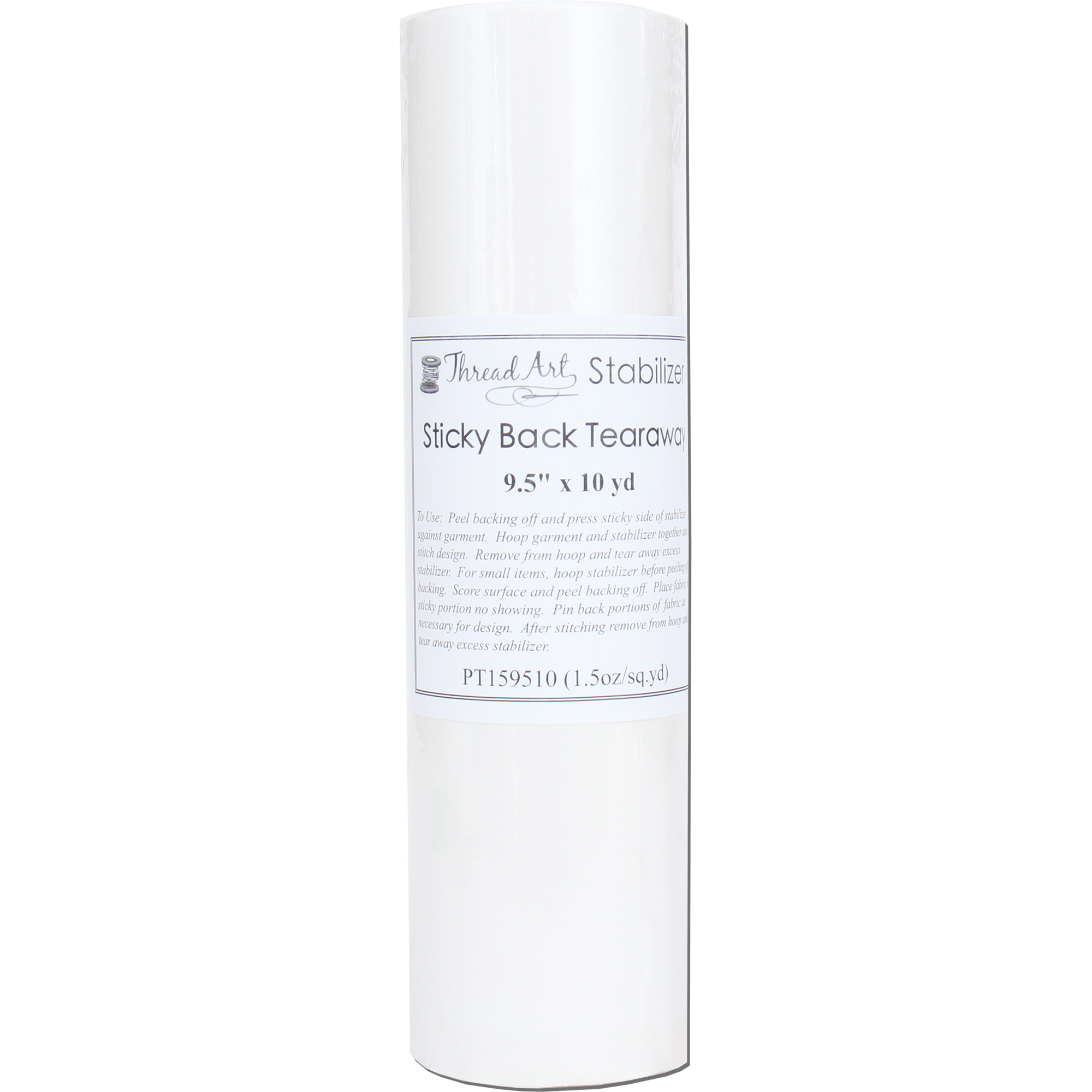 Sticky back tearaway embroidery stabilizer by wldfoart  95 x 10 yd Sticky back tearaway embroidery stabilizer by wldfoart  95 x 10 yd