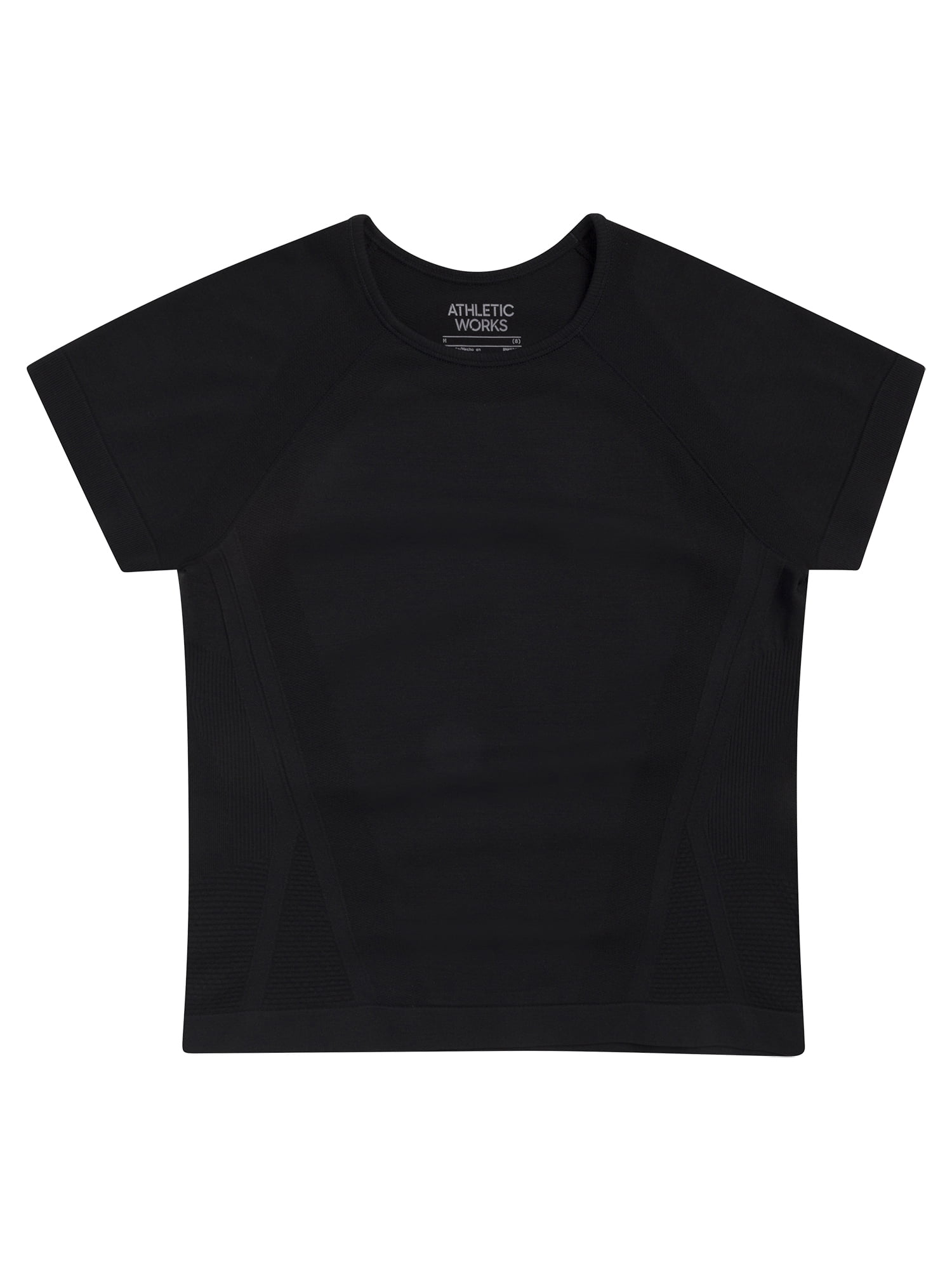 Athletic Works Girl's Active Short Sleeve Seamless Tee, 2-Pack, Sizes 4-18