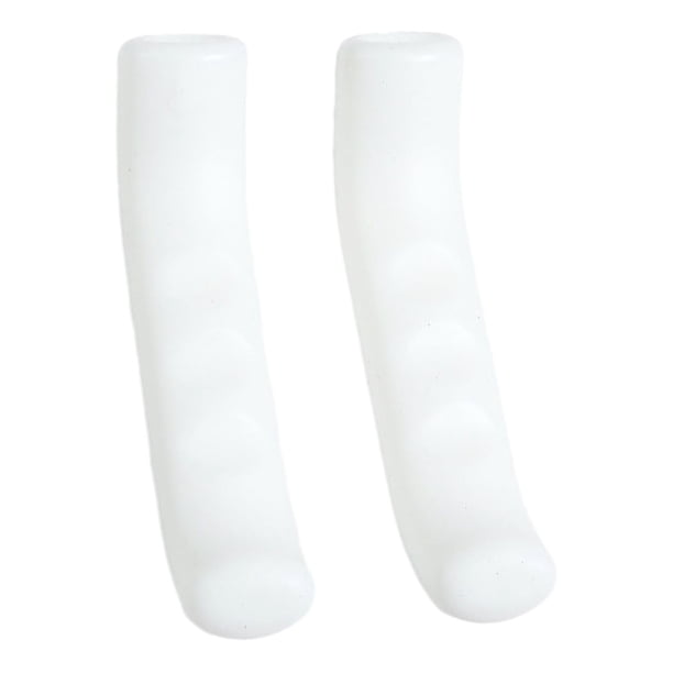 Yuarrent Manténgase seguro y elegante con cubierta duradera para manillar de bicicleta, funda de palanca de freno de bicicleta, 2 piezas Ciclismo Blanco
