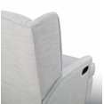 thumbnail image 6 of Second Story Home Hemingway Upholstered Wingback Swivel Gliding Recliner- Gray, 6 of 8