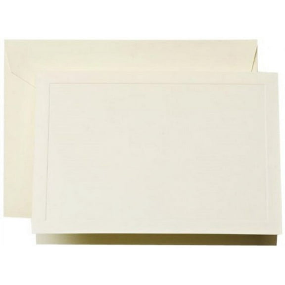 Crane & Co. Ecruwhite Paneled Frame Note (CN1373)