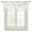 White, variant on Sage Green Sheer Curtains Valances for Windows Minimalist Abstract Modern White Art Chiffon Kitchen Valances for Cafe, Rod Pocket Voile Window Treatments Curtains for Living Room Bedroom, 54"x18"