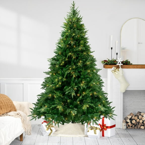 Northlight 7.5' Pre-Lit Silverthorne Fir Artificial Christmas Tree - Clear Lights