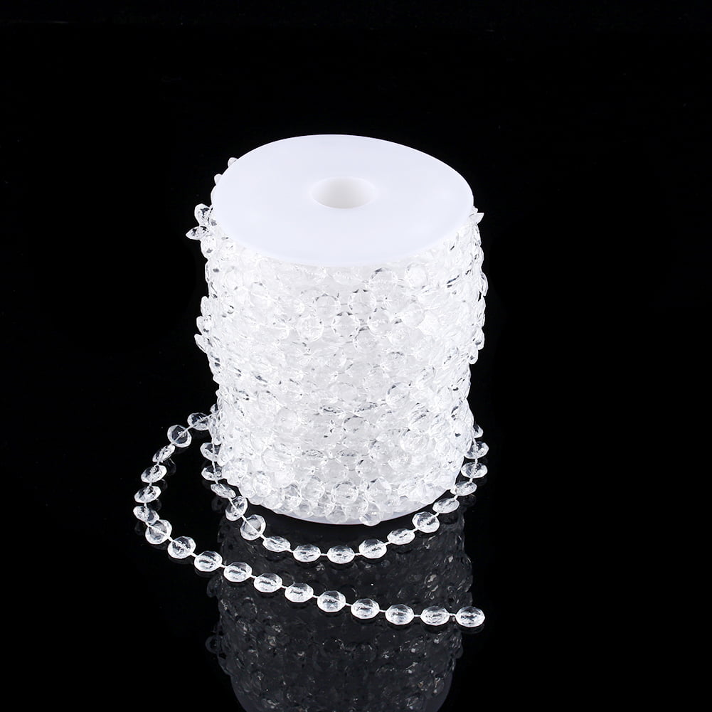 99 FT Garland Diamond Strand Acrylic Crystal Bead Beaded Wedding Decoration Hot 
