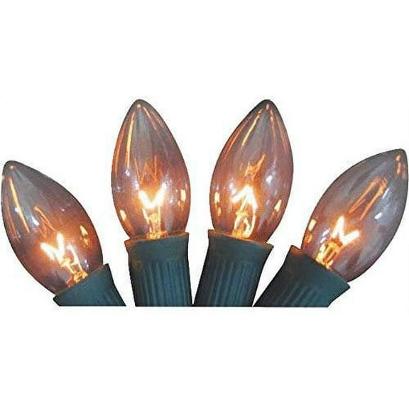 Transparent Clear Twinkle C9 Replacement Light Bulb