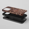 thumbnail image 2 of Hello Kitty For iPhone Protective Phone Case Leopard Print Brown Faux Fur, 2 of 7