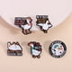 thumbnail image 2 of Juego de broches con forma de broche, divertido esmalte con dibujos animados de ganso, 2 of 3