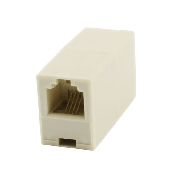 Unique Bargains RJ11 6P4C Female F/F Inline Connector Telephone Cable Adapter