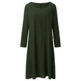 thumbnail image 4 of Sngxgn Womens Spring Summer Deep V Neck Elegant Bow tie Mini Dress(Army Green,XL), 4 of 5