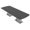 Asian Night w/Silver Base no Electric, variant on 10 Foot Arc Rectangle Modular Conference Table Square Bases w/Electric