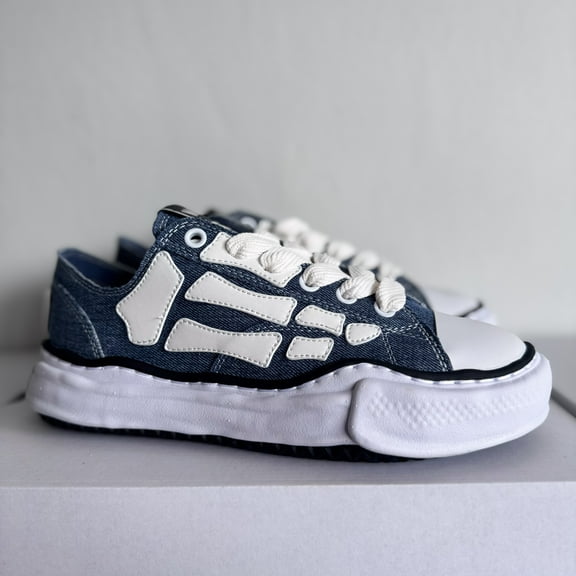 Maison MIHARA YASUHIRO Blue PETERSON OG Sole Canvas Low-top Sneaker Low Top