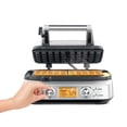 thumbnail image 3 of Breville BWM620XL the Smart Waffle Pro 2 Slice Waffle Maker, Brushed Stainless Steel, 3 of 4