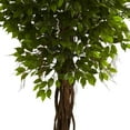 thumbnail image 2 of Nearly Natural 7.5' Ficus Artificial Tree UV Resistant (Indoor/Outdoor), 2 of 5