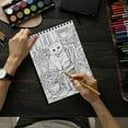 thumbnail image 5 of LBKHOUSE Kawaii Kitties Coloring Book Spiral Bound for Adults, Premium Cover, 5 of 6