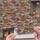 thumbnail image 1 of Azulejo de pared de PVC para salpicaduras, 20 hojas, autoadhesivo rústico, para cocina, baño, chimenea, dormitorio, mosaico Vintage, 10x10cm, 1 of 8