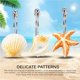 thumbnail image 4 of Juego De Ganchos Colgantes Con Forma De Concha De Estrella De Mar, Juego De Ganchos Colgantes De Acero Inoxidable, Juego De Ganchos Dobles Para Cortina Inevent HA025013-01, 4 of 7