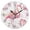Black Needle, variant on 10" Artistic Round Wall Decorative Desk Clock Wall Clock Home Decor Pink Flamingos with Golden Dot