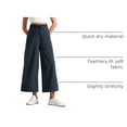 thumbnail image 4 of Pantalones CRZ YOGA Livianos de Pierna Ancha Cropped 25" Azul Marino Talla L, 4 of 6