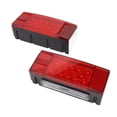 thumbnail image 2 of Trailer Submersible Tail Lamp, Rectangular Trailer Light Red Housing Waterproof Super Bright With 7.9m Extension Wire For RV Marine Boats, 2 of 8