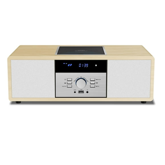Sistema estéreo Bluetooth WIITHINK Vintage Wooden con reproductor de CD